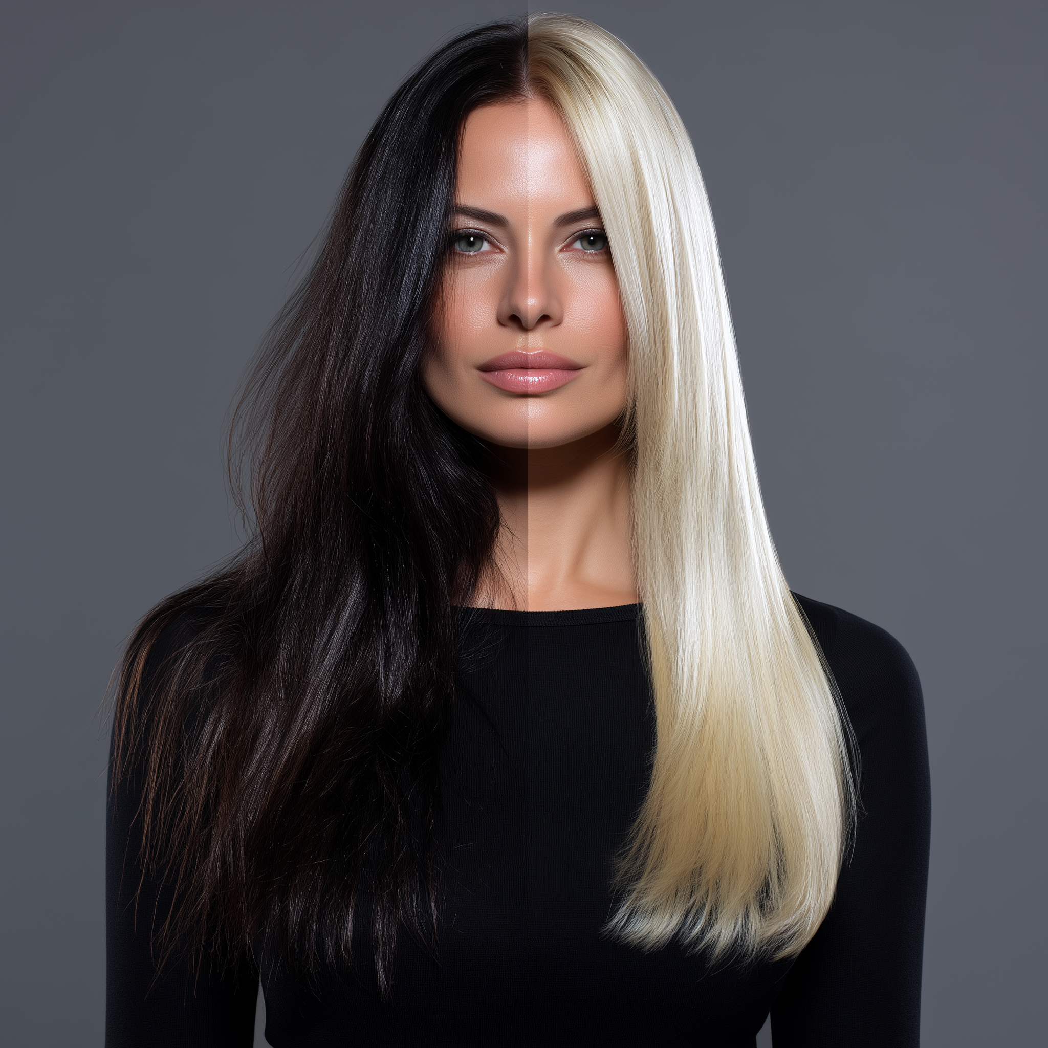 Platinum Blonde Sophisticated Long Hairstyle